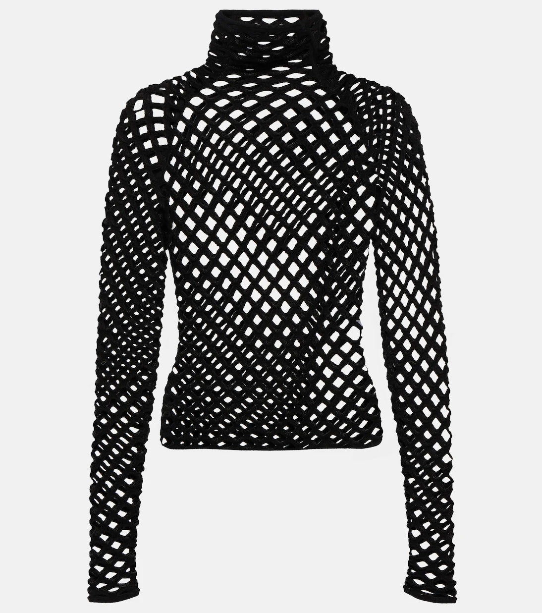 Alaïa - Open-knit turtleneck top