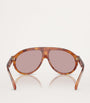 Moncler Brown Acetate Fhaite ME6001 Sunglasses