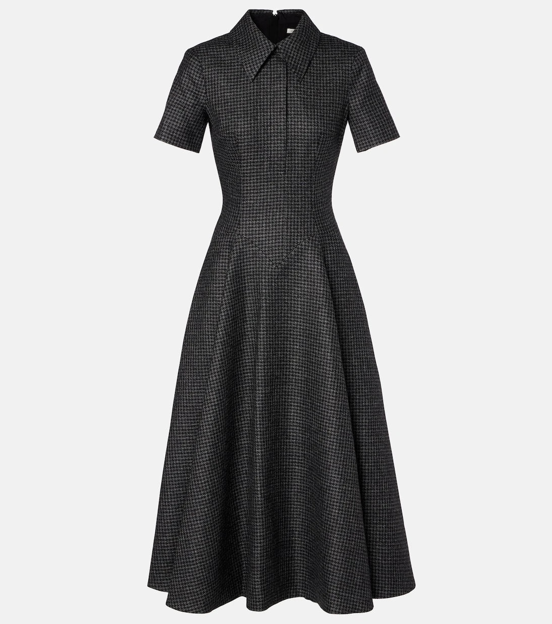 Emilia Wickstead - Jody houndstooth wool-blend midi dress