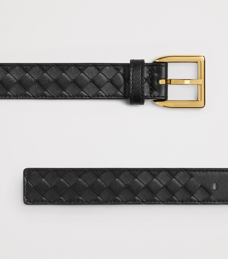 Bottega Veneta Calfskin Intrecciato Piccolo Belt