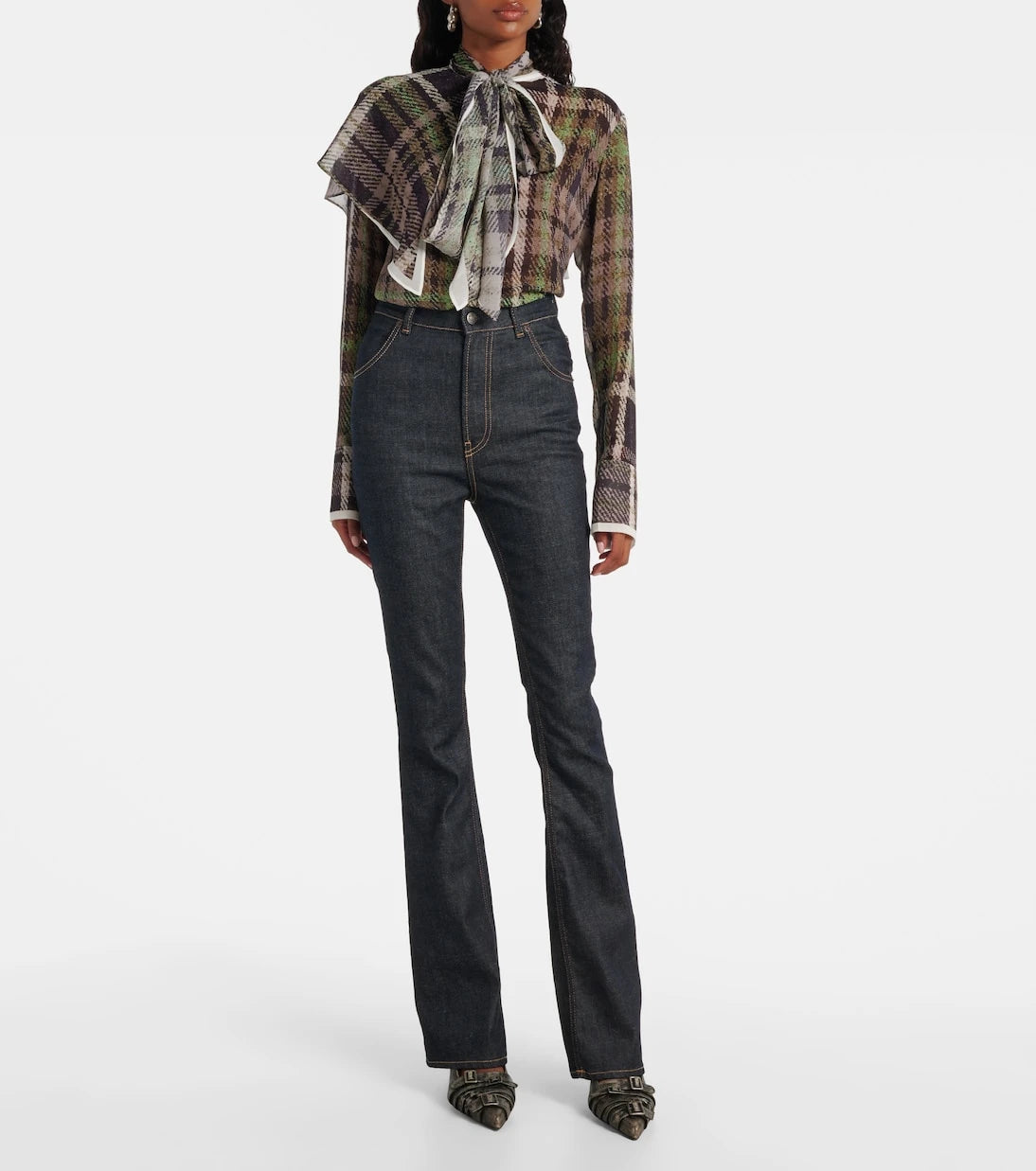 Acne Studios - High-rise flared jeans