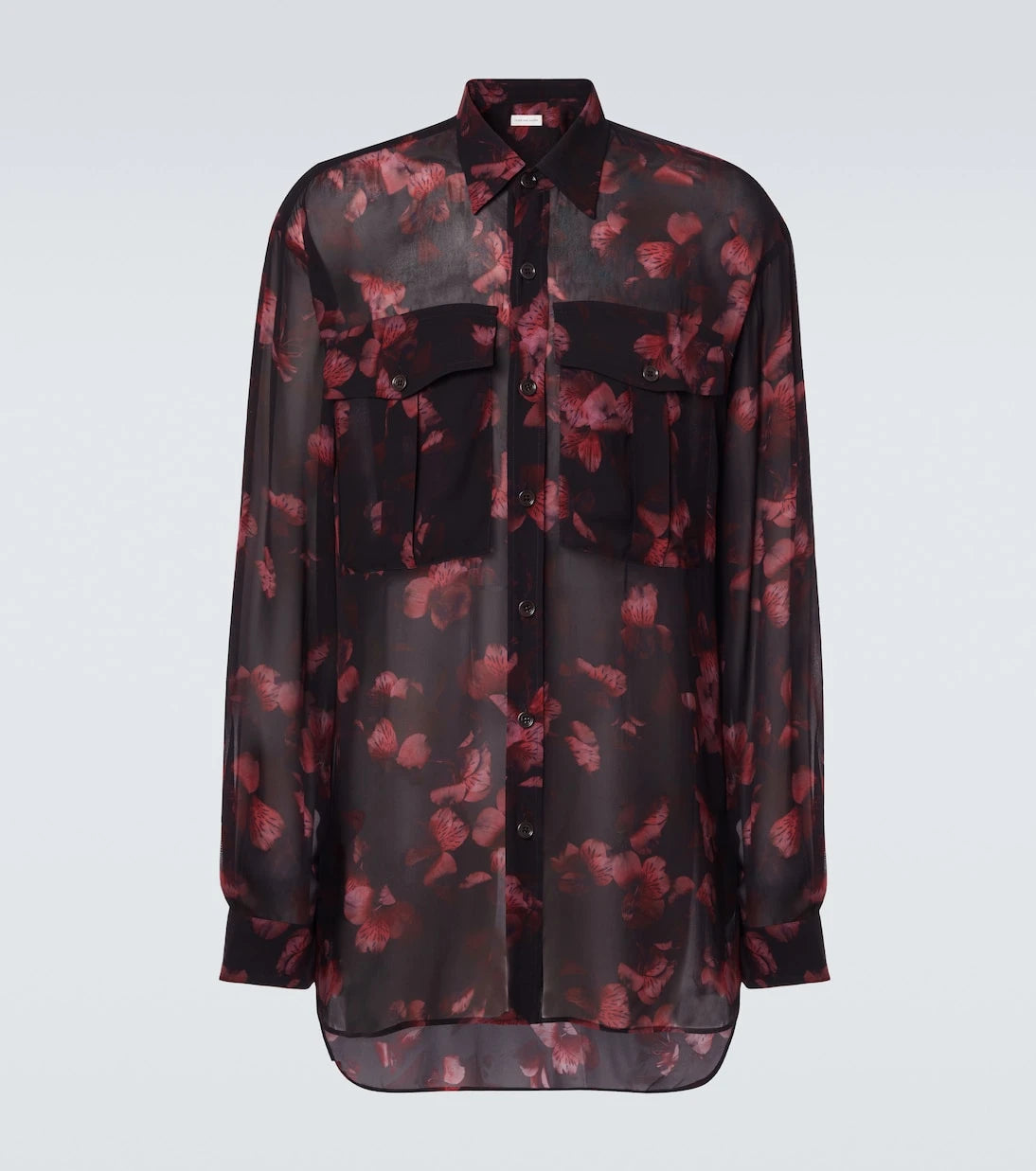Dries Van Noten - Sheer floral shirt