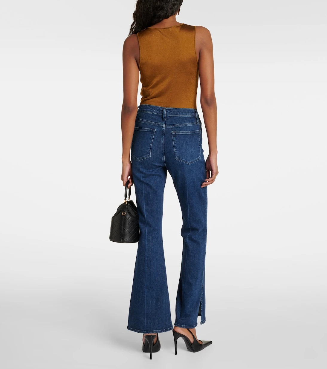 Frame - Le Easy Flare high-rise flared jeans