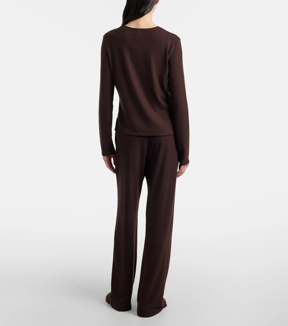 Leset - Lauren jersey wide-leg pants