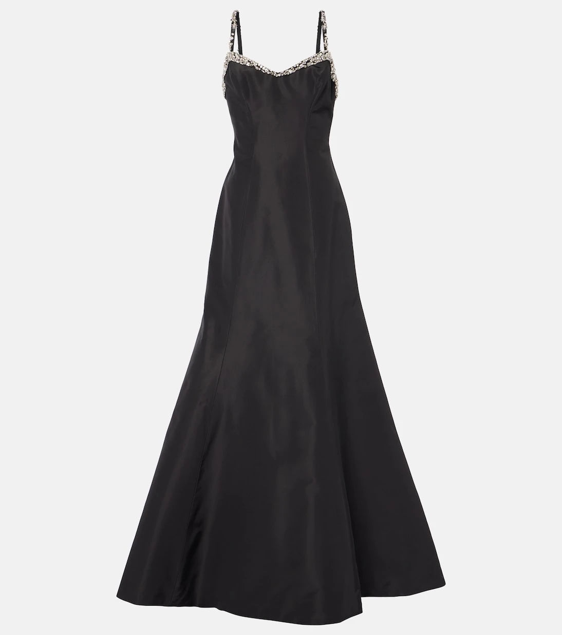 Monique Lhuillier - Tumpet embellished silk gown