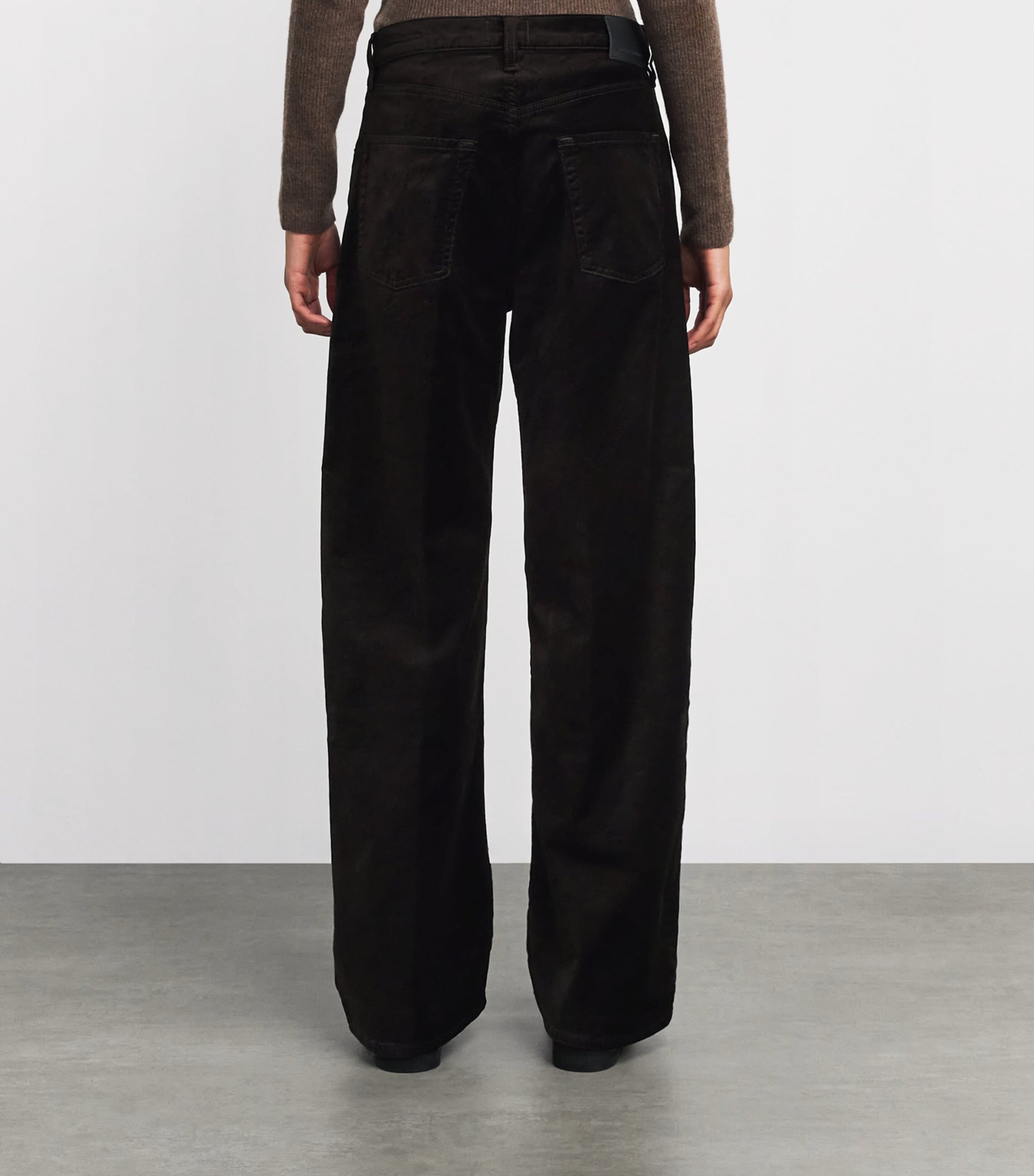 Citizens of Humanity Brown Velvet Ayla Baggy Trousers