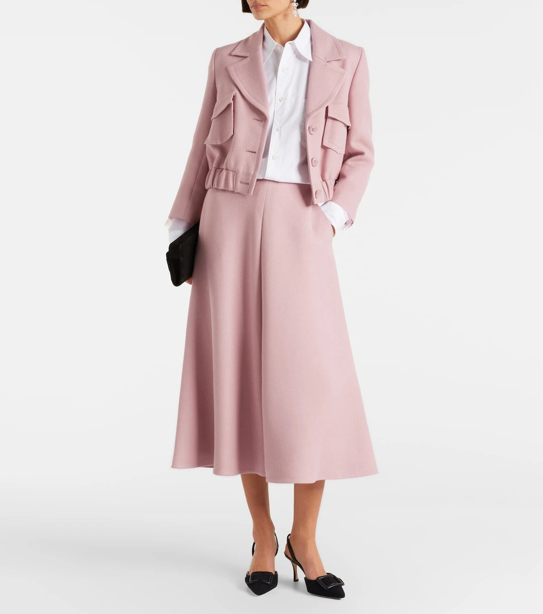 Dorothee Schumacher - Layered Coolness organza-trimmed cropped jacket
