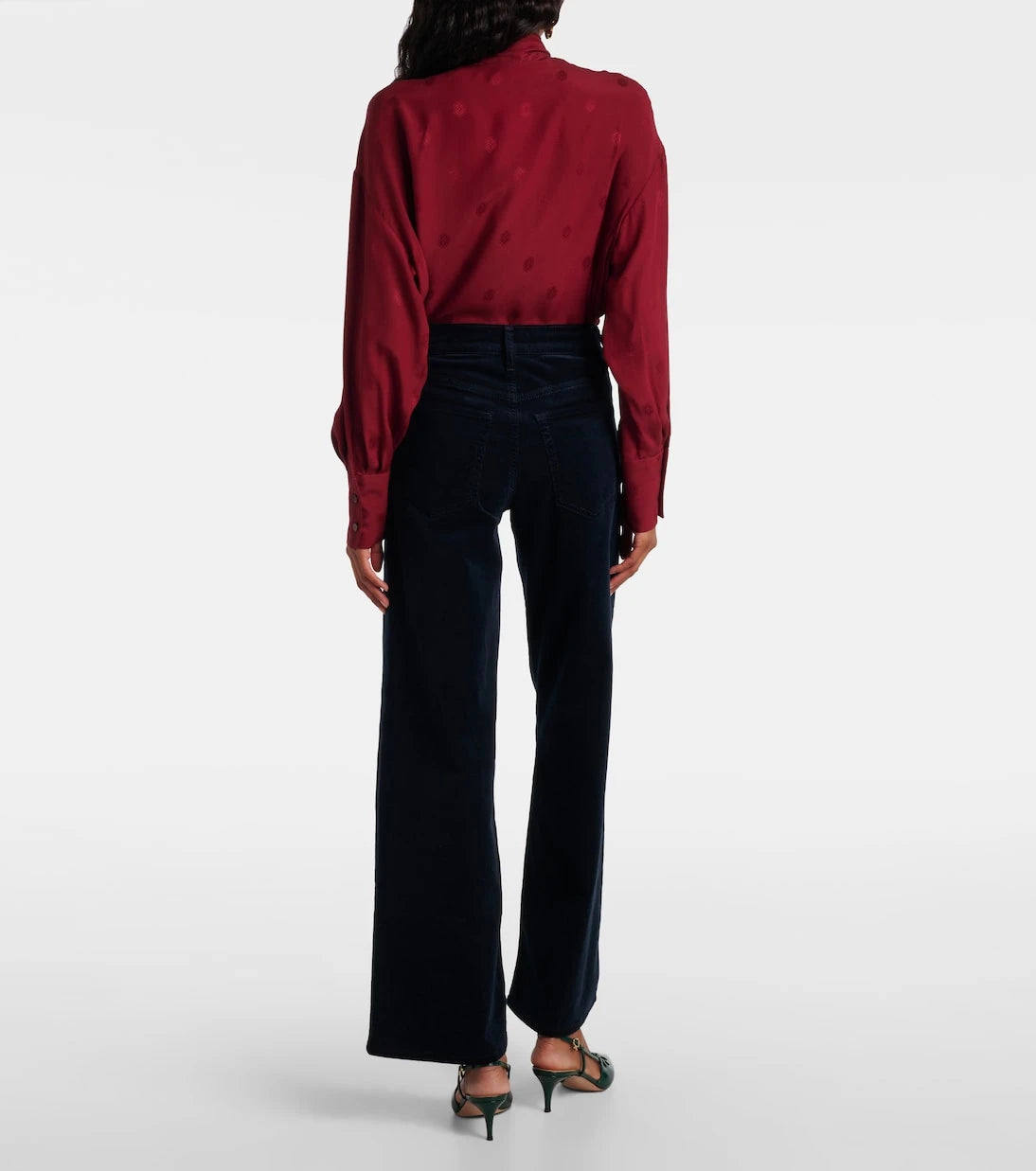 Frame - Le Slim Palazzo high-rise wide-leg jeans