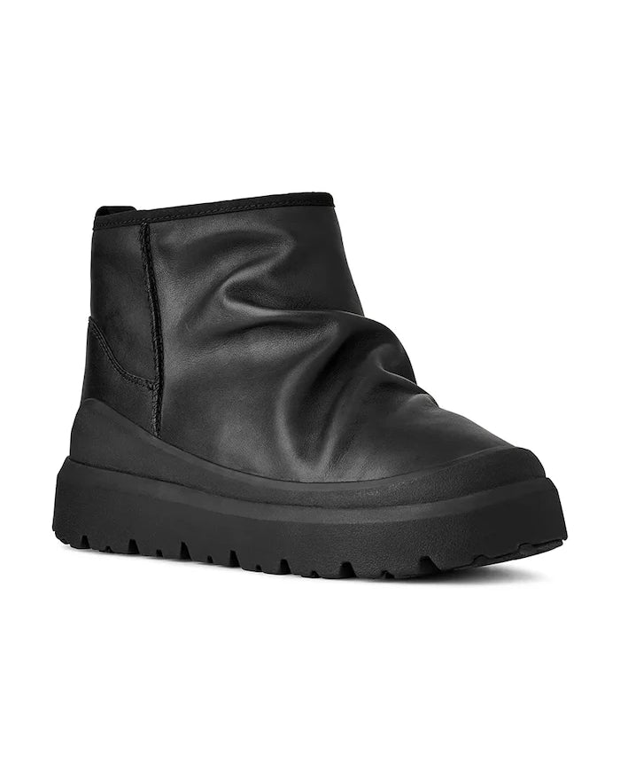 UGG Heritage Utility Mini Noir Deri Kar Botu