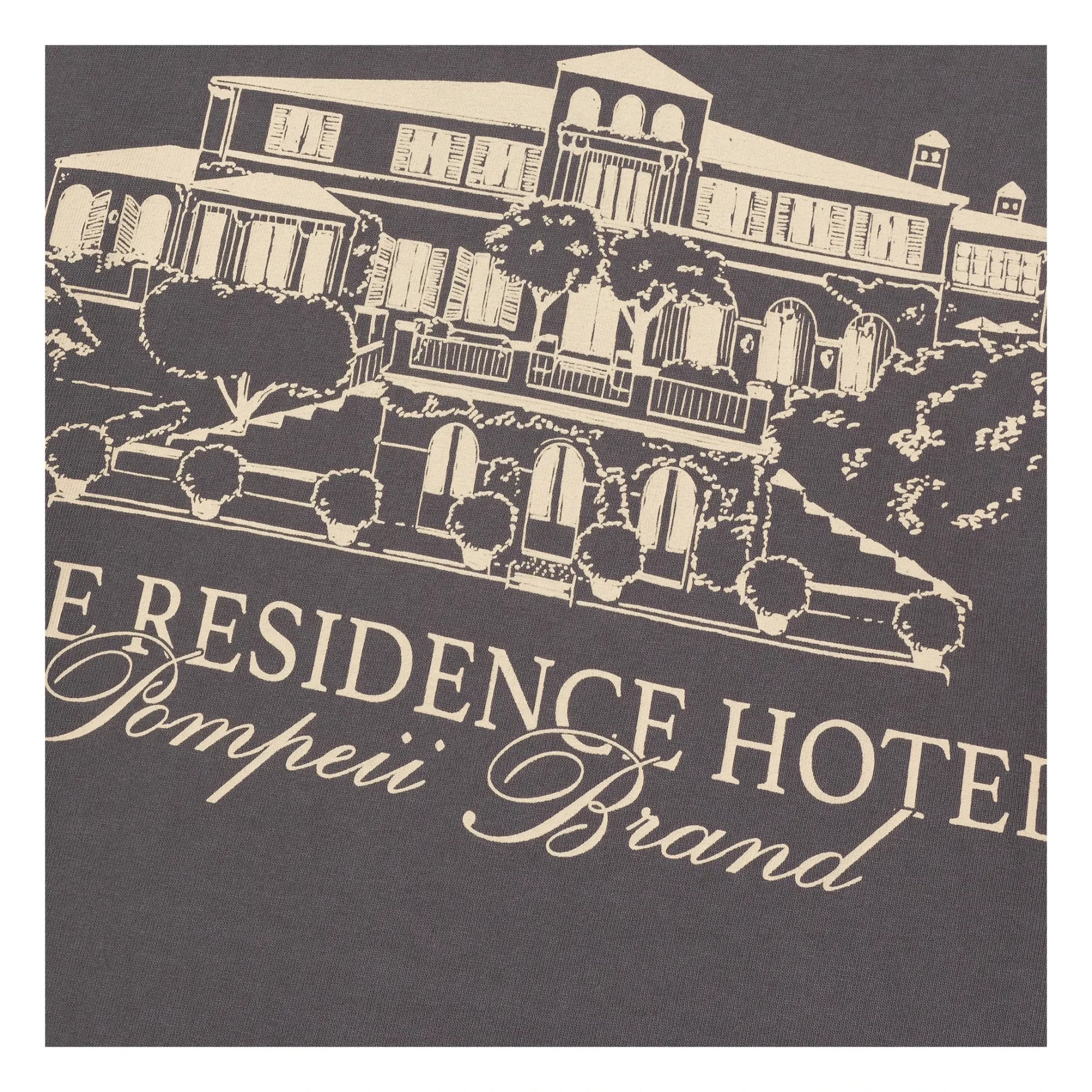 Pompeii - Residence T-shirt | Charcoal