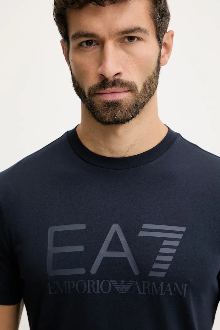 Памучна тениска EA7 Emporio Armani