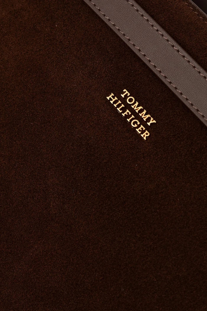 Tommy Hilfiger süet kadın tote çanta