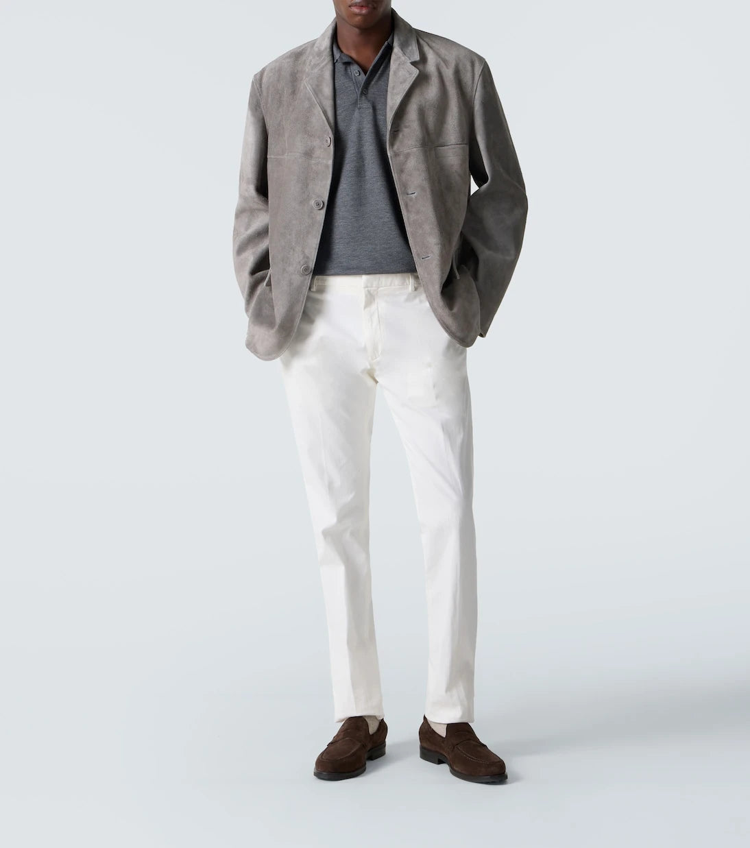 Zegna - Cotton and silk piqué polo shirt