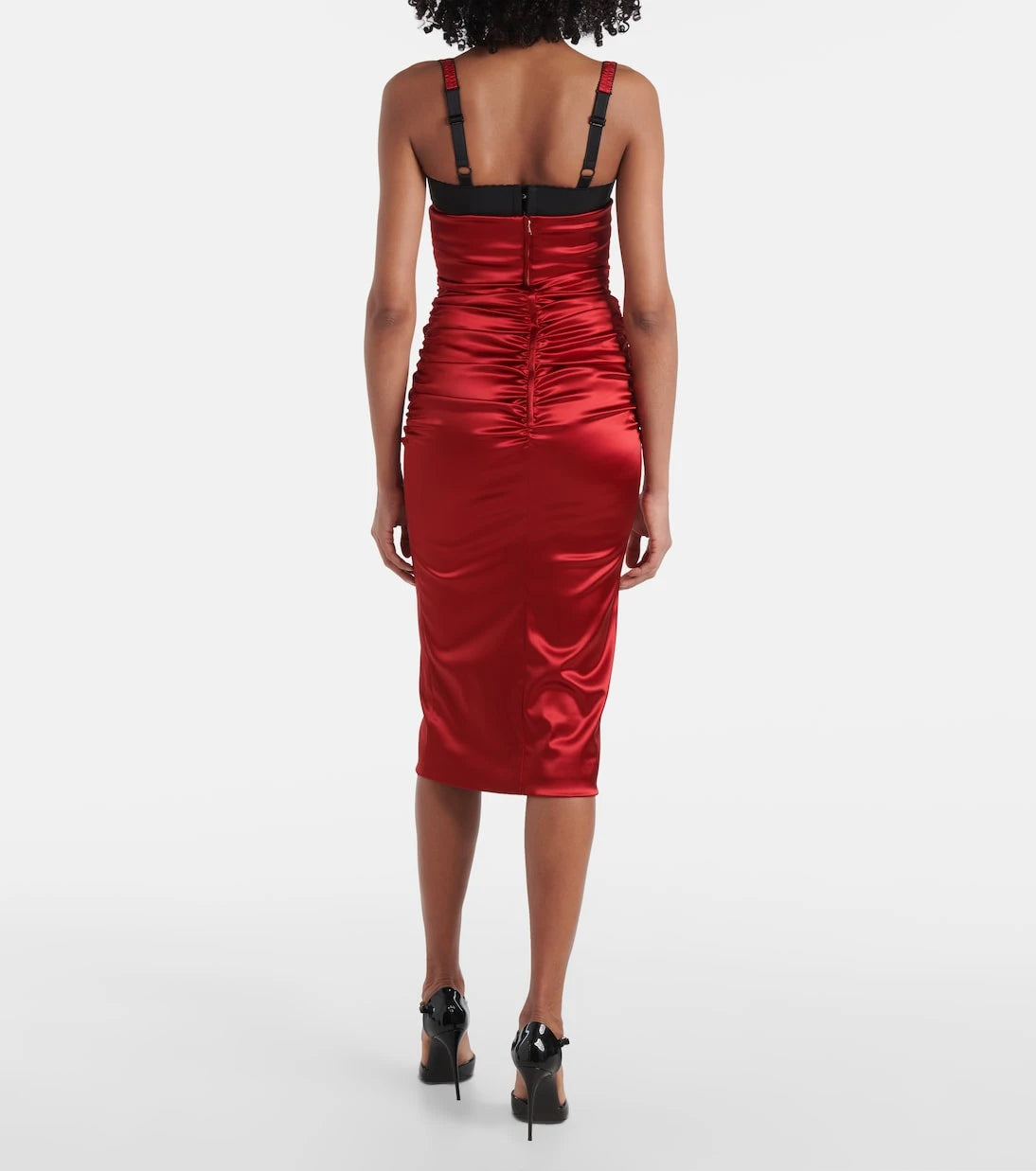 Dolce&Gabbana - Ruched satin midi dress