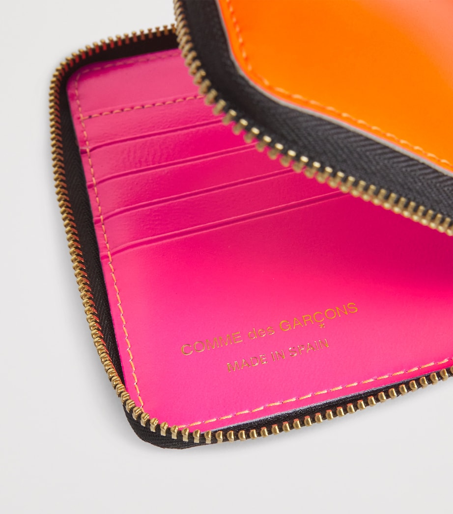 Comme Des Garçons Wallet Medium Leather Super Fluo Wallet
