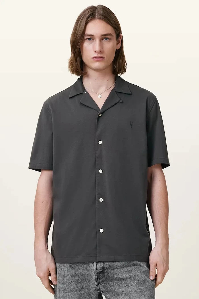 AllSaints риза мъжка от памук HUDSON