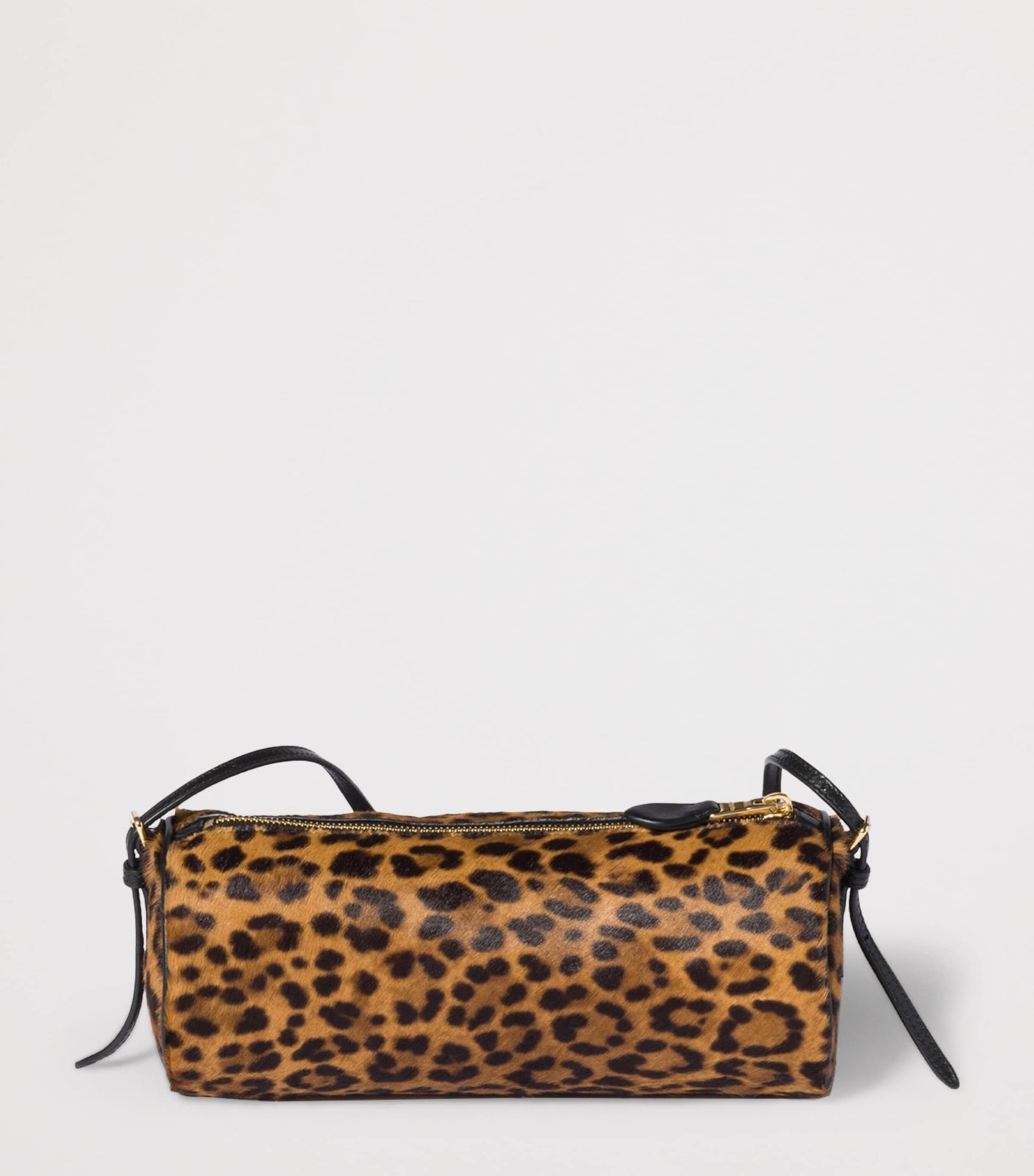 Calf Hair Logo Pouch