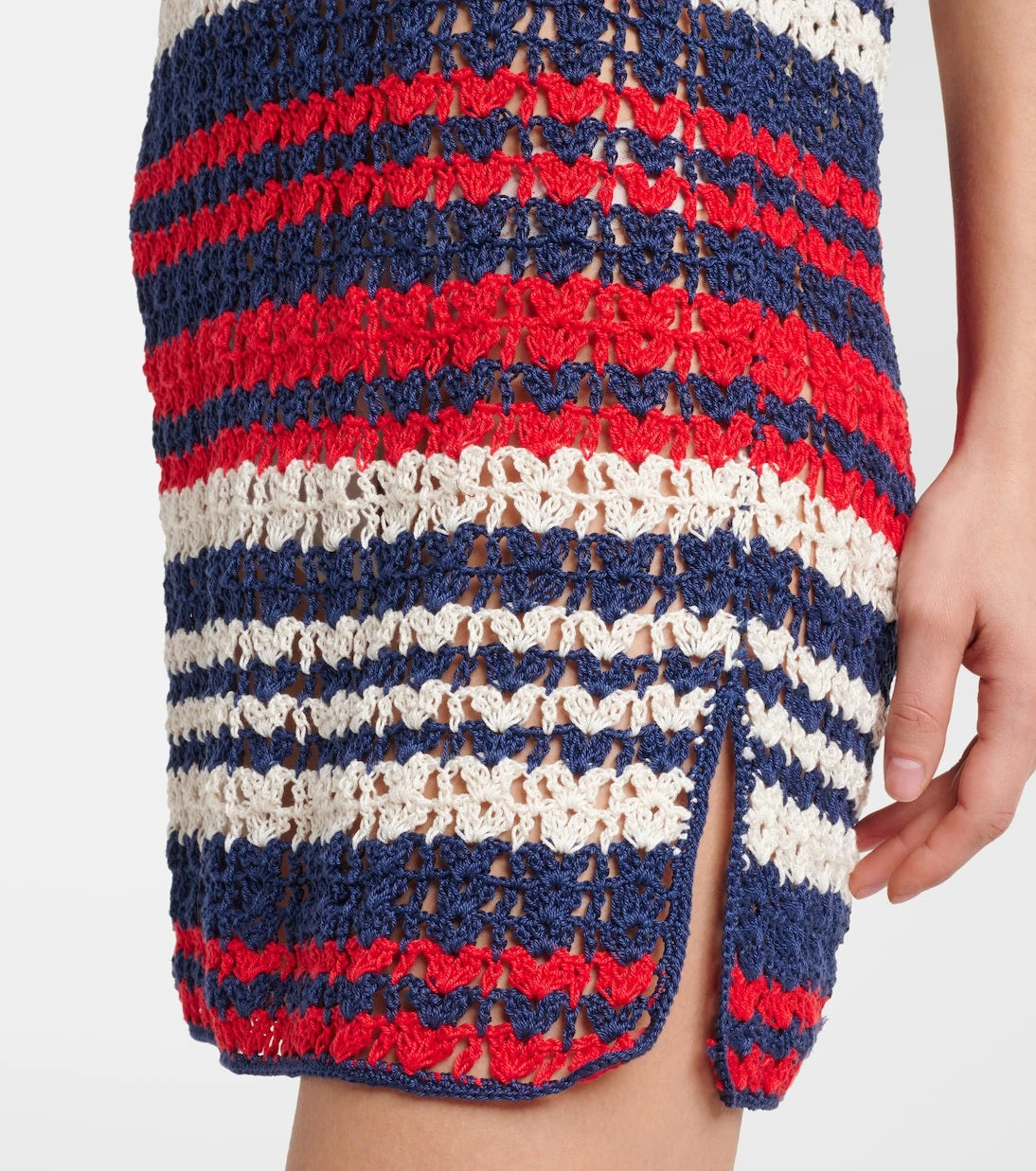 Anna Kosturova - Crochet cotton polo dress