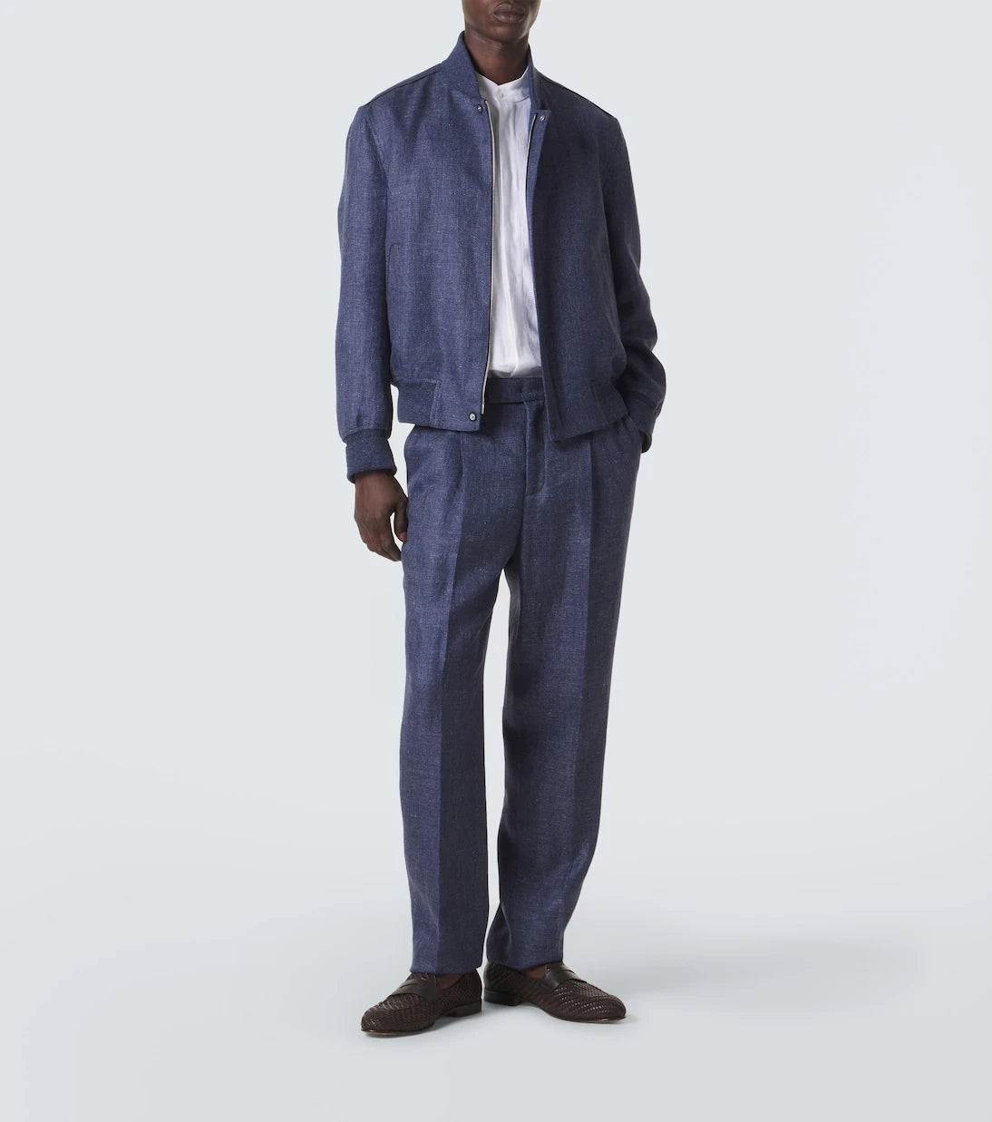 Berluti - Linen, wool, and silk tapered pants