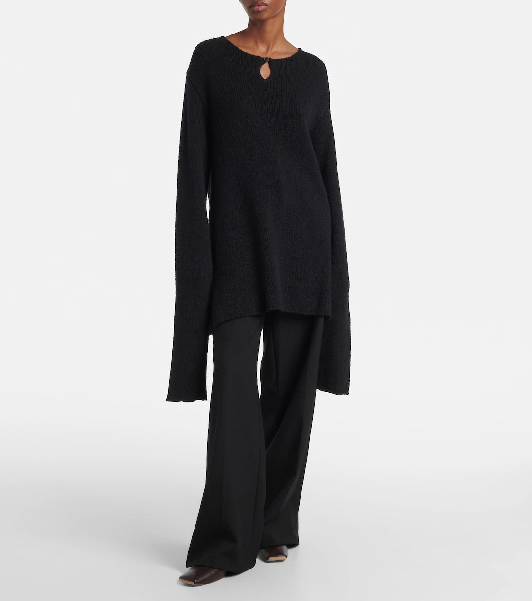 Calvin Klein Collection - Cotton, silk, and cashmere sweater