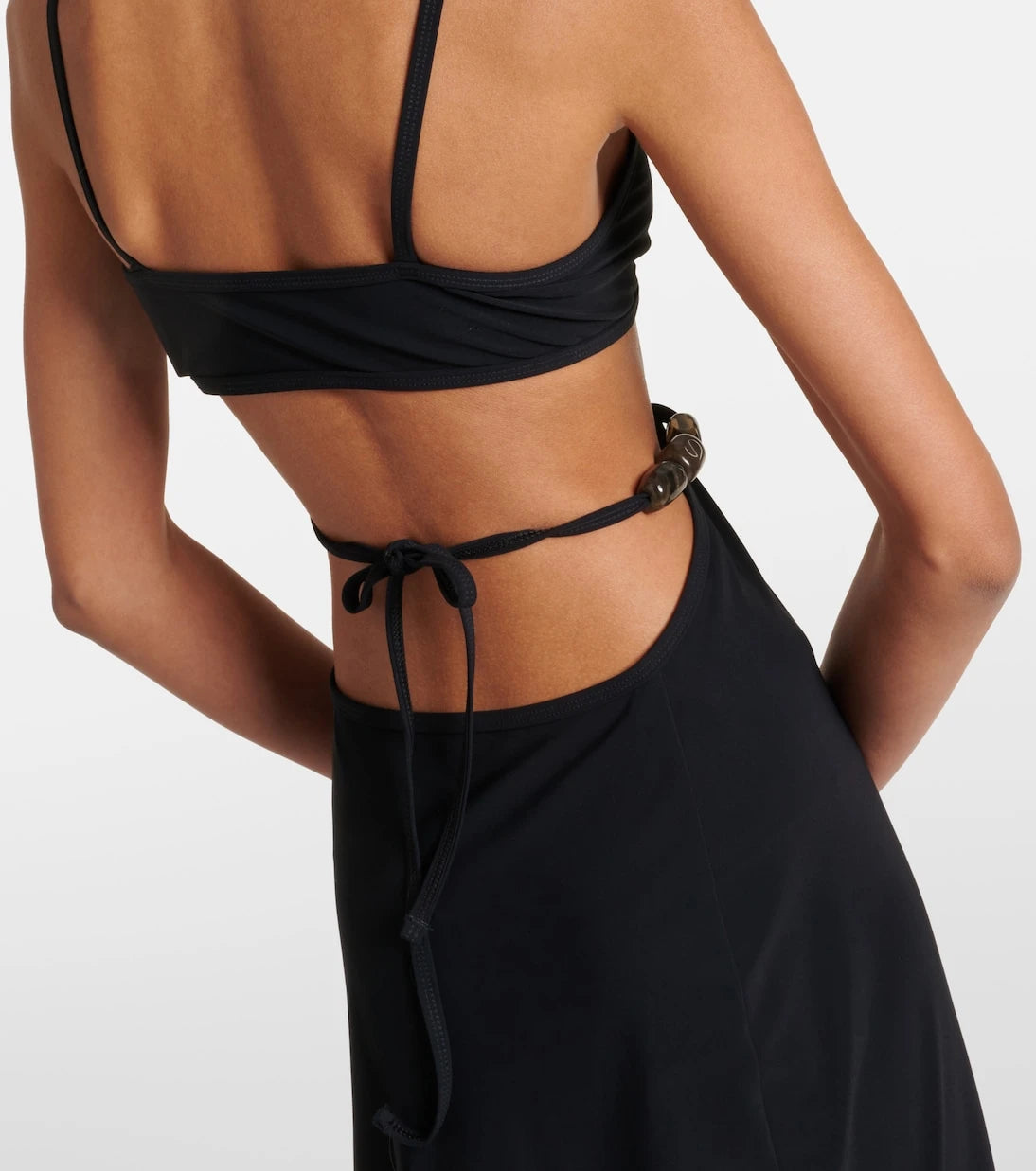 Christopher Esber - Beaded cutout jersey maxi dress