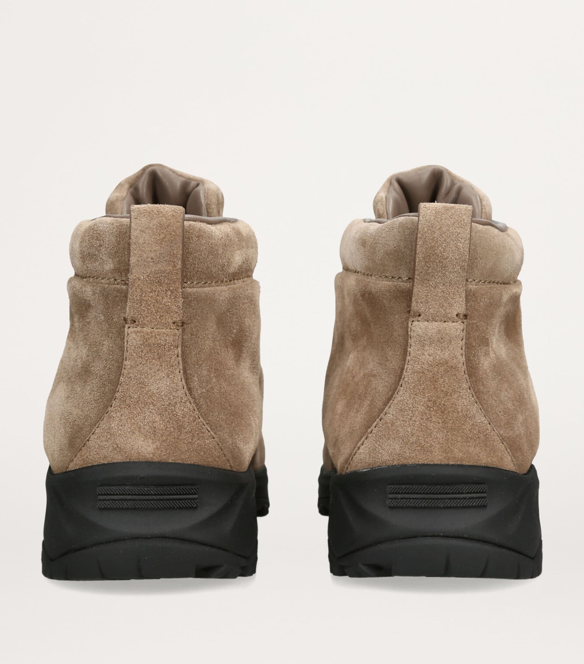 Zegna Suede Triple Stitch High-Top Sneakers