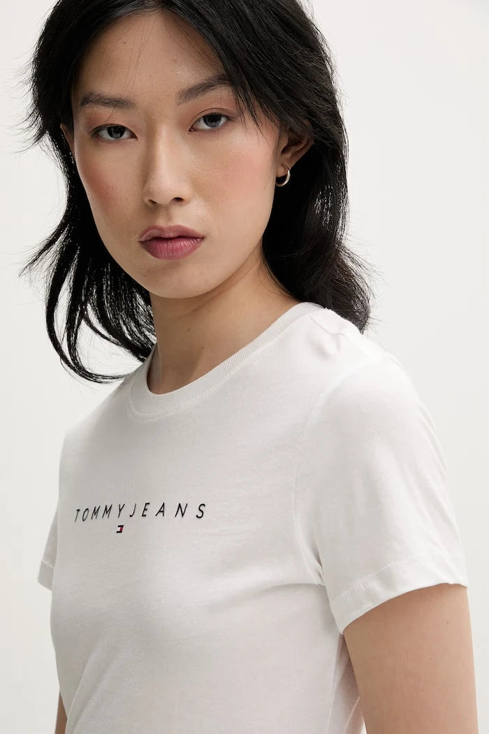 Tommy Jeans kadın pamuklu tişört