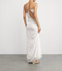 Lace Crimped Cami Maxi Dress WHITE