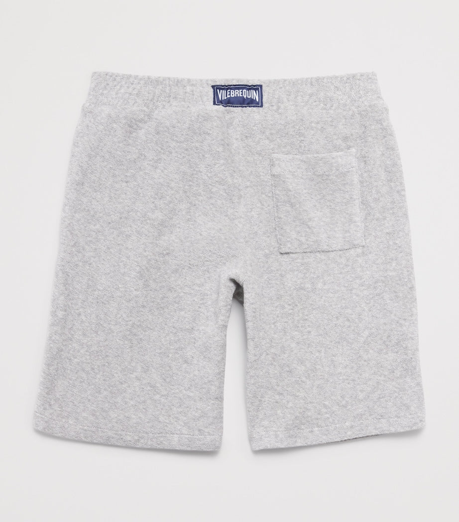 Cotton Towelling Embroidered Shorts (2-14 Years)