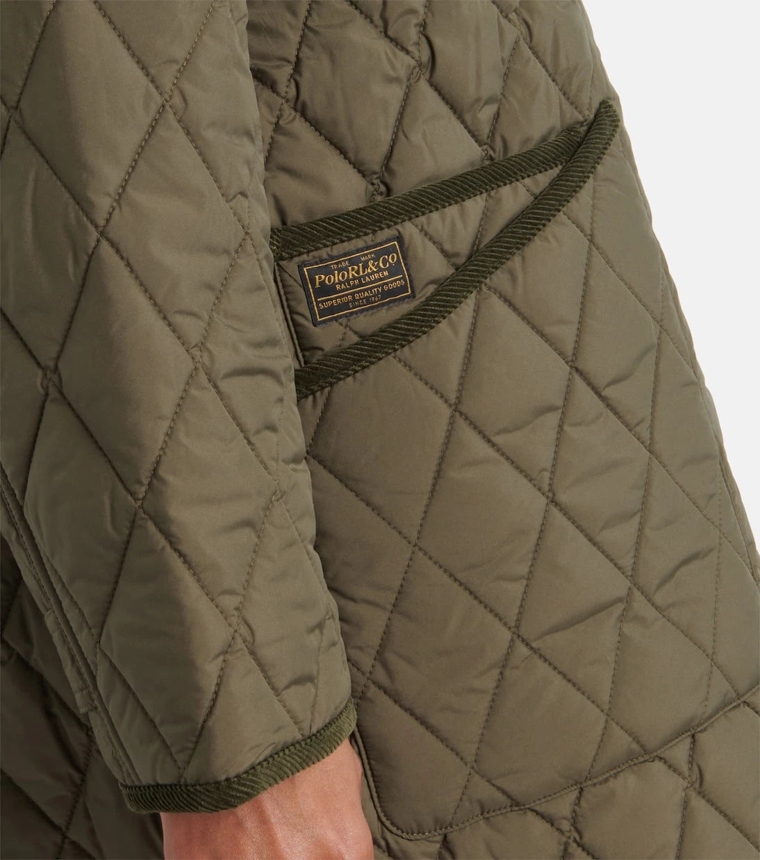 Polo Ralph Lauren - Quilted corduroy-trimmed jacket
