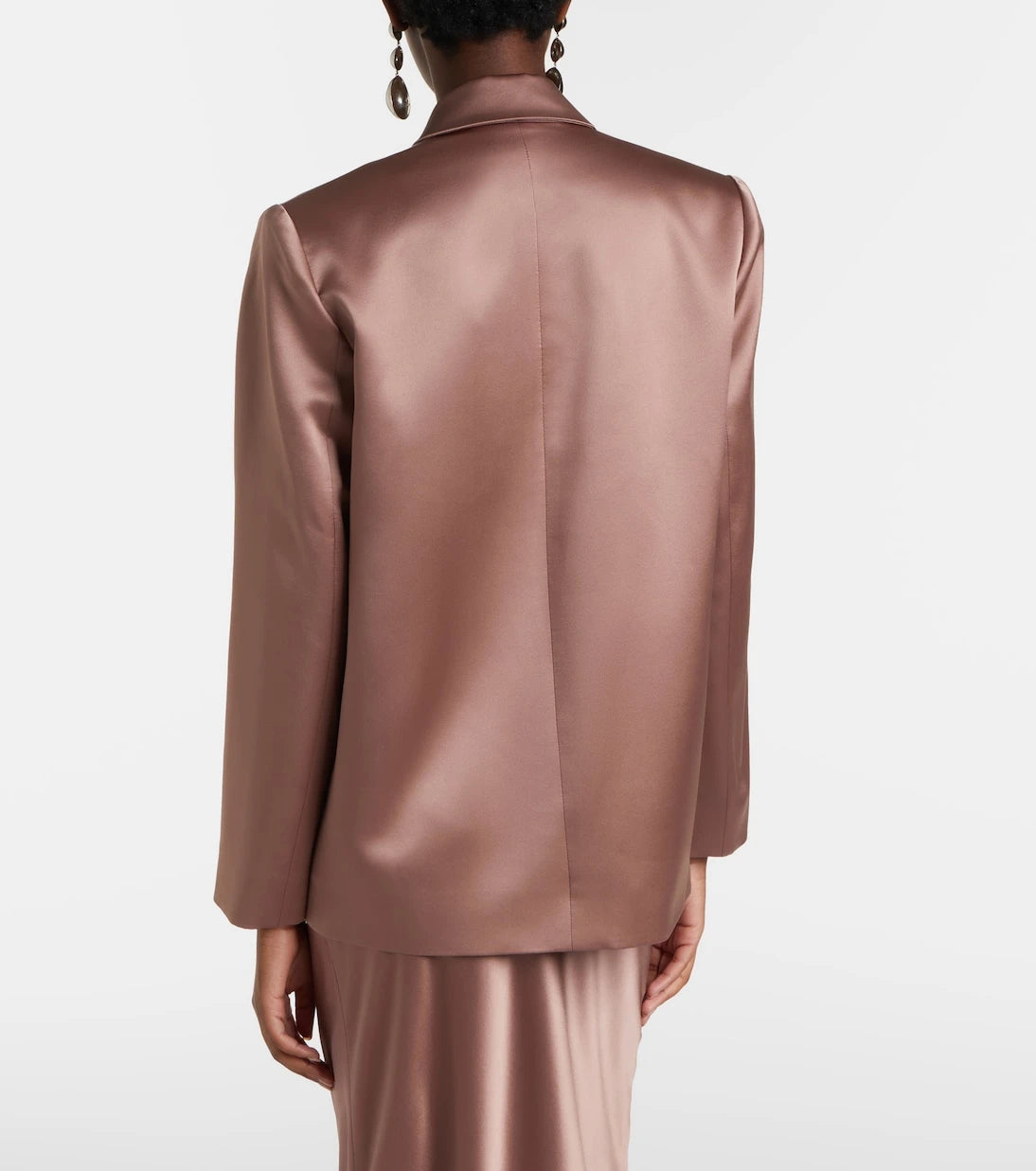 The Sei - Kruvaze ipek saten blazer