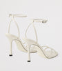 Jimmy Choo White Leo 1998 110 Leather Heeled Sandals