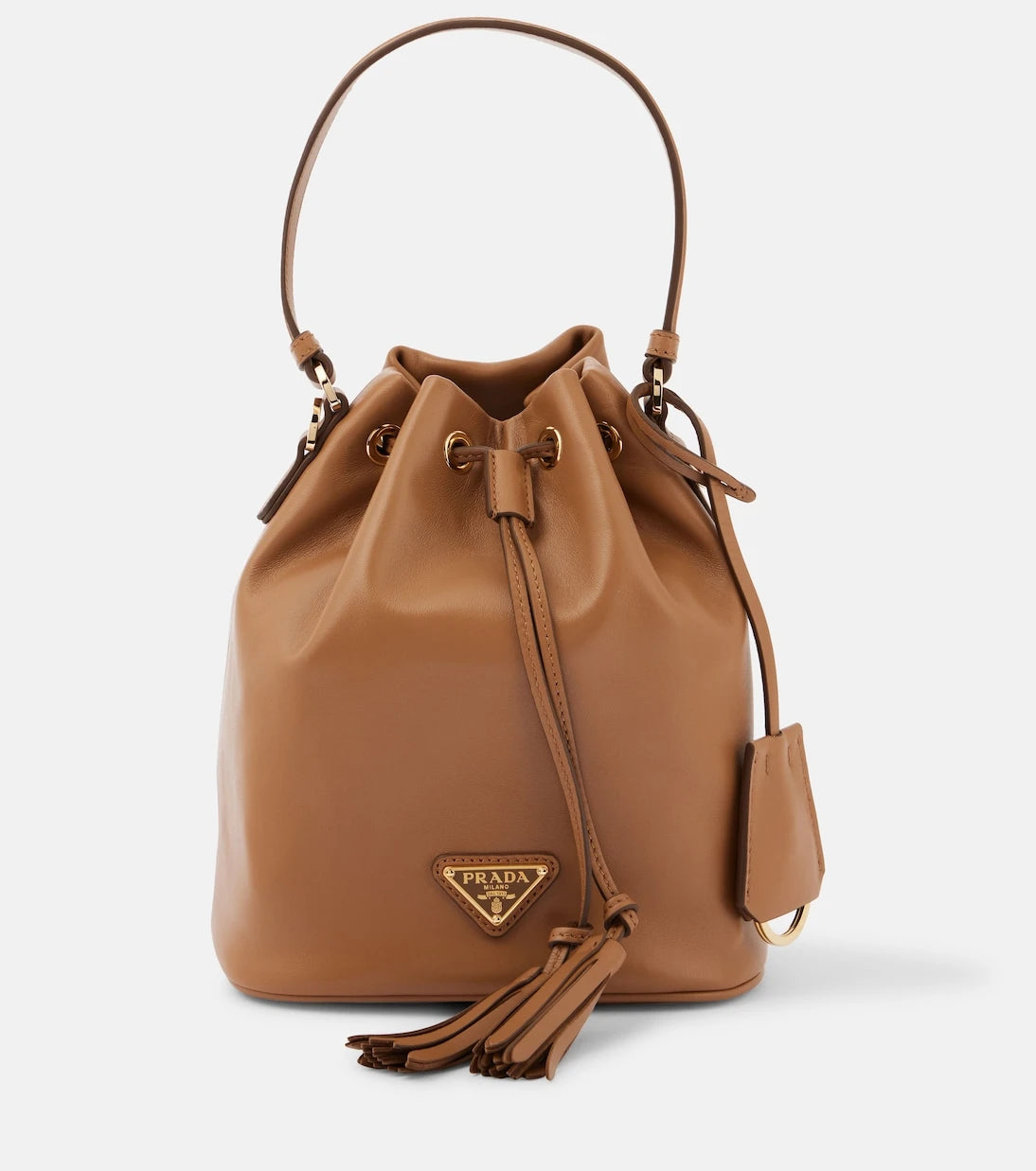 Prada - Small leather bucket bag