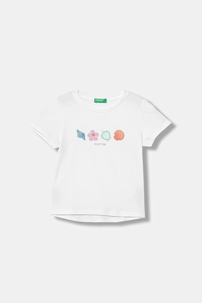 United Colors of Benetton çocuk pamuklu tişört