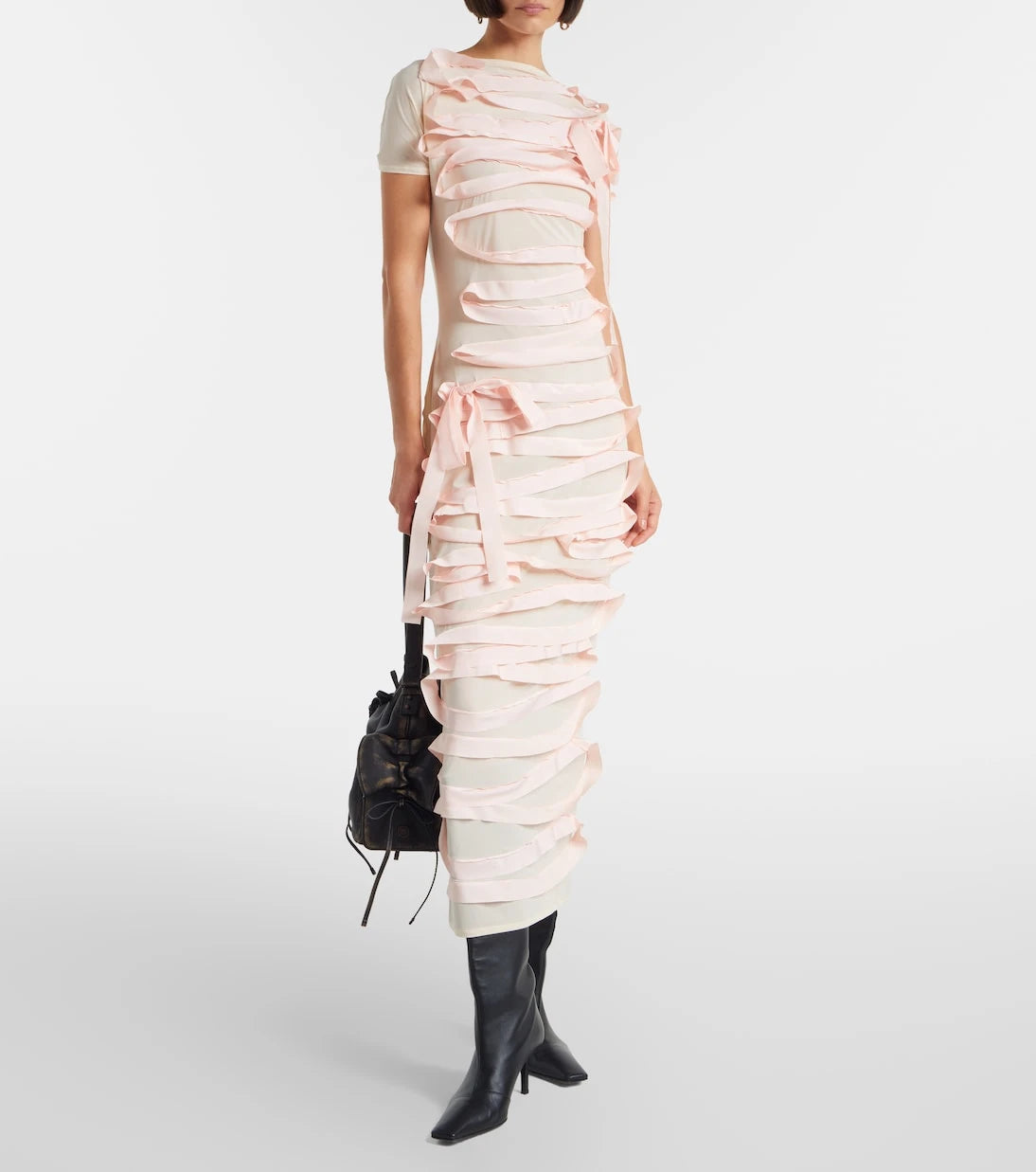 Acne Studios - Ribbon-detail midi dress