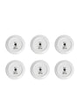 Set of 6 Porcelain High Fidelity Trinket Trays (10cm)