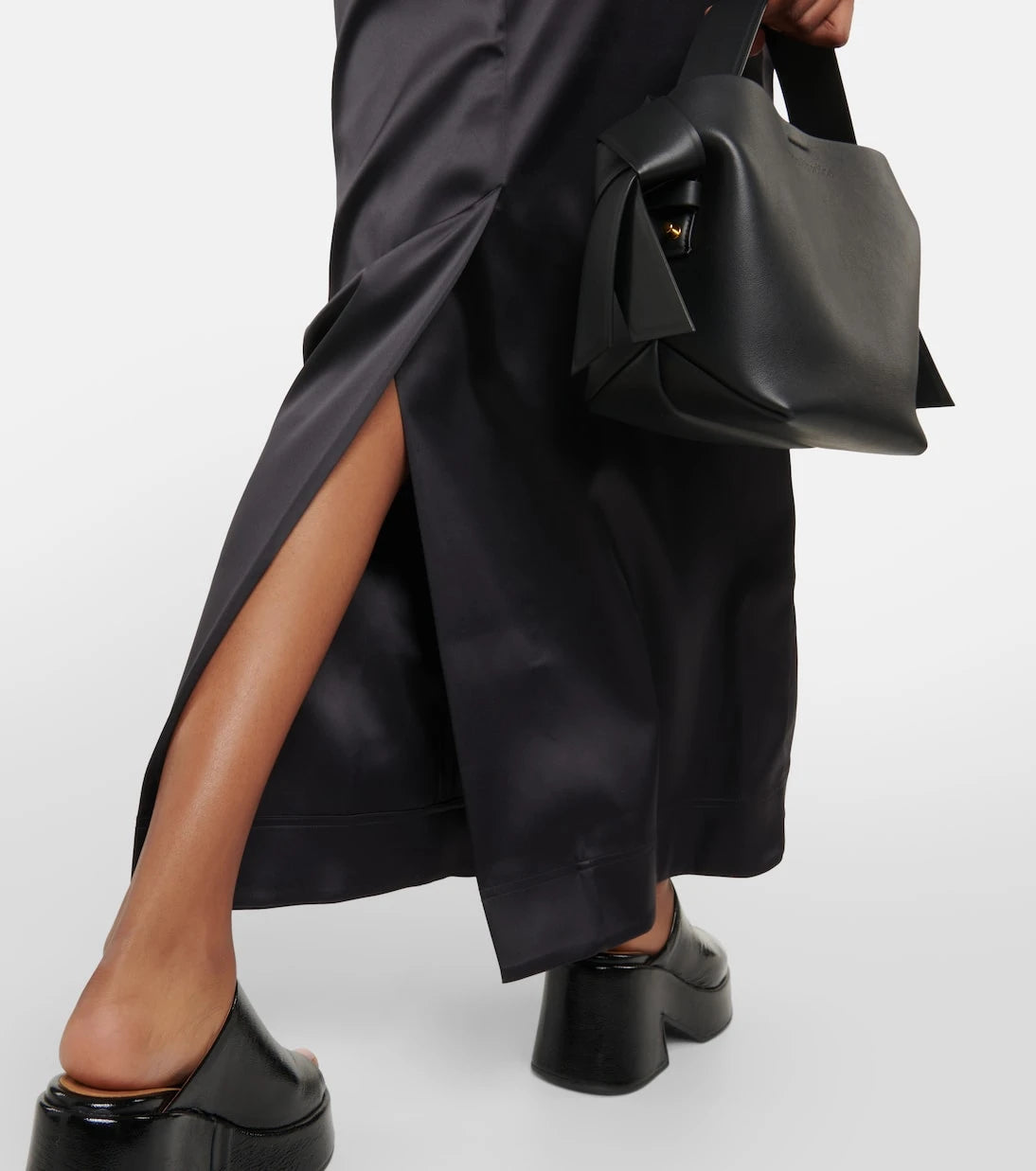 Ganni - Satin maxi skirt