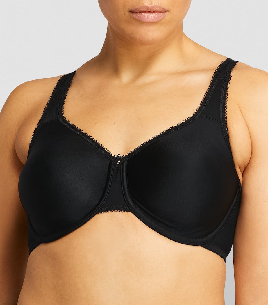 Black Fuller Figure Underwired Bra
