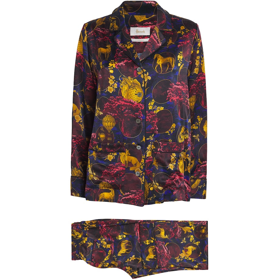 Ivory Silk Toile Pyjama Set