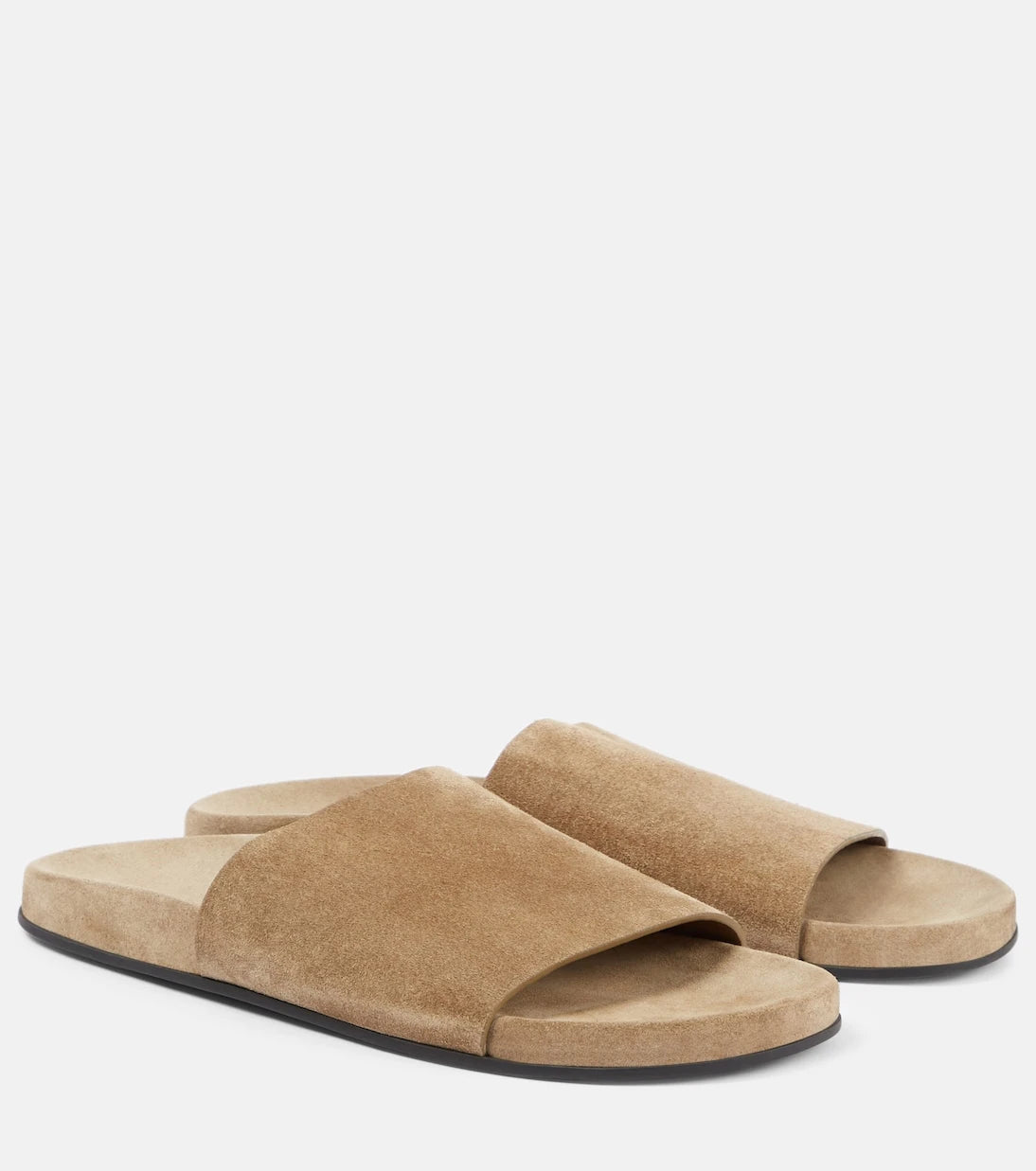 The Row - Hugh suede slides