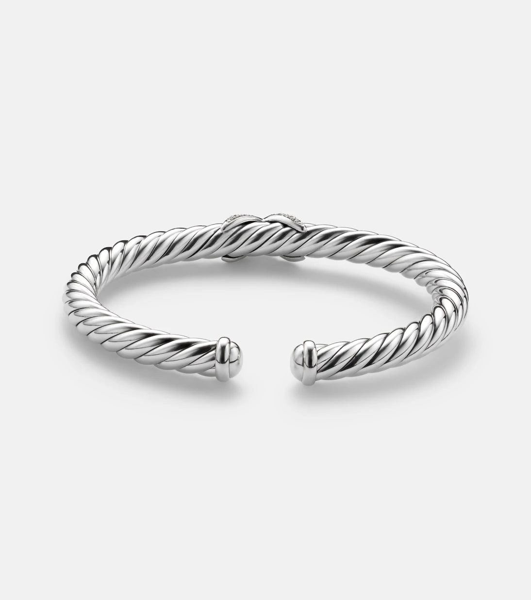 David Yurman - Cable Flex® 925 sterling silver bracelet with diamonds
