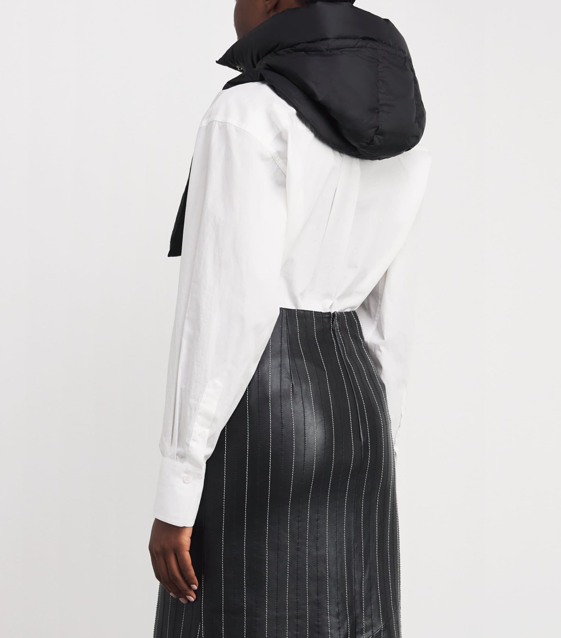 Yves Salomon Black Down Padded Technical Hood