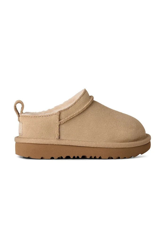 UGG çocuklar için süet kışlık botlar CLASSIC MICRO