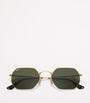 Ray-Ban Gold RB3556N Octagonal Classic Sunglasses