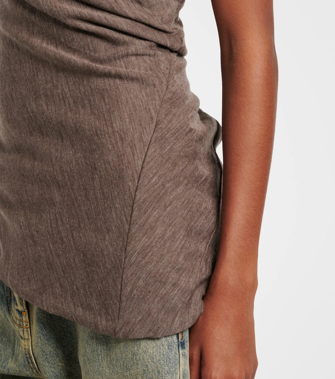Entire Studios - Draped asymmetric wool top
