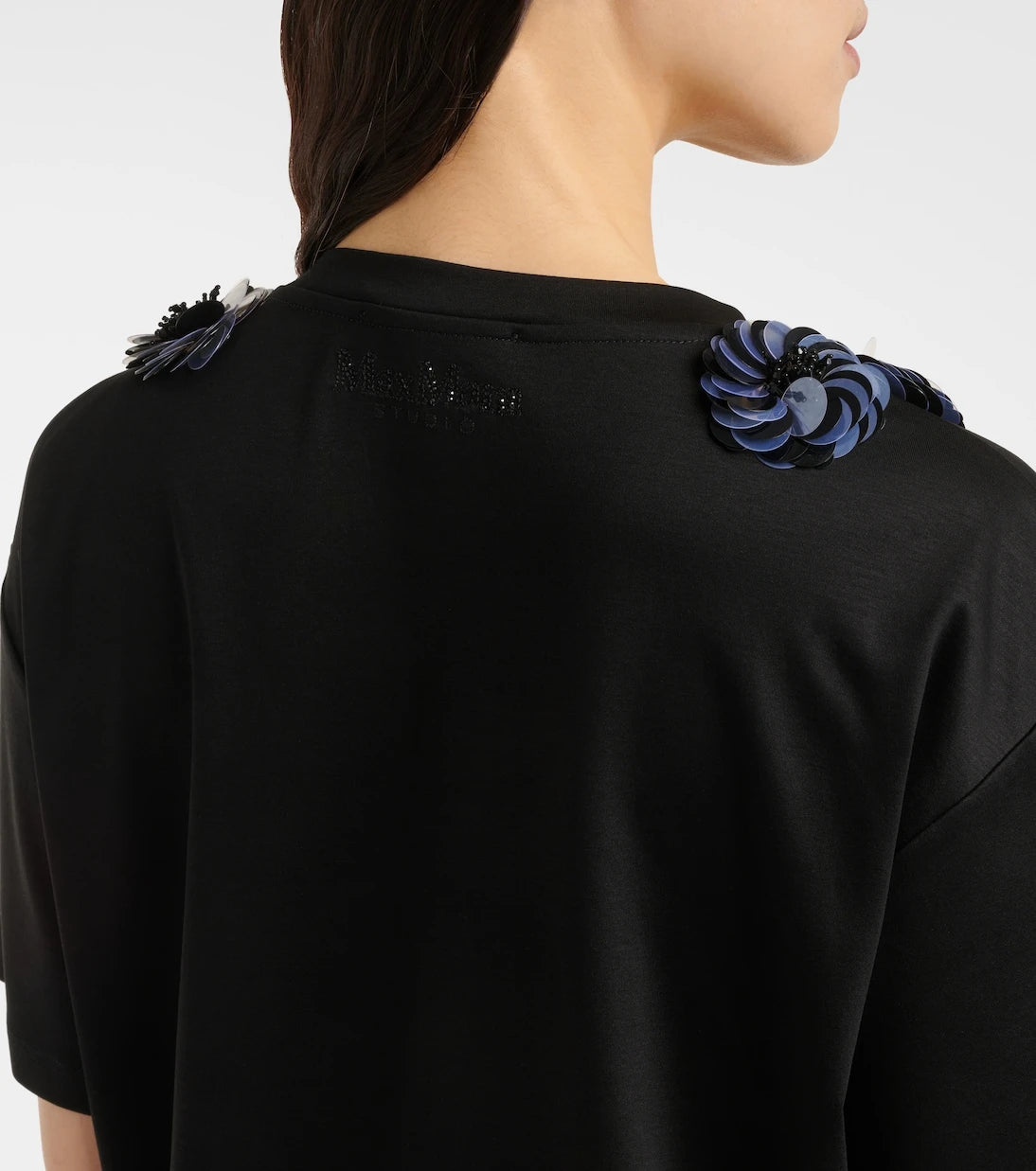 Max Mara - Gennaio embellished jersey top