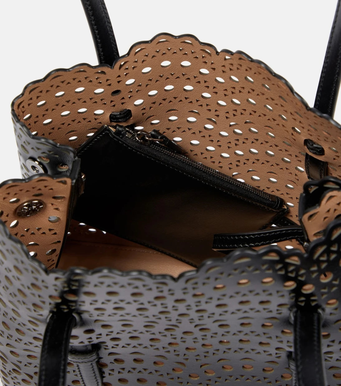 Alaïa - Le Mina 25 Vienne Wave leather tote bag