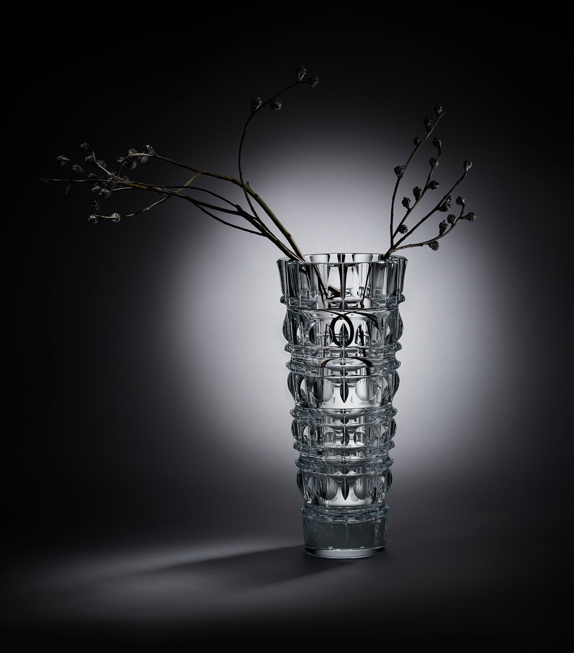 Crystal New Antique Prima Vase (38cm)