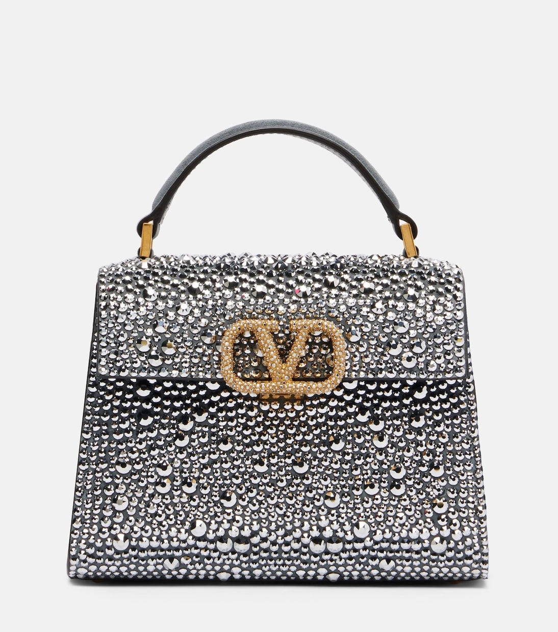 Valentino Garavani - VSling Small embellished suede tote bag