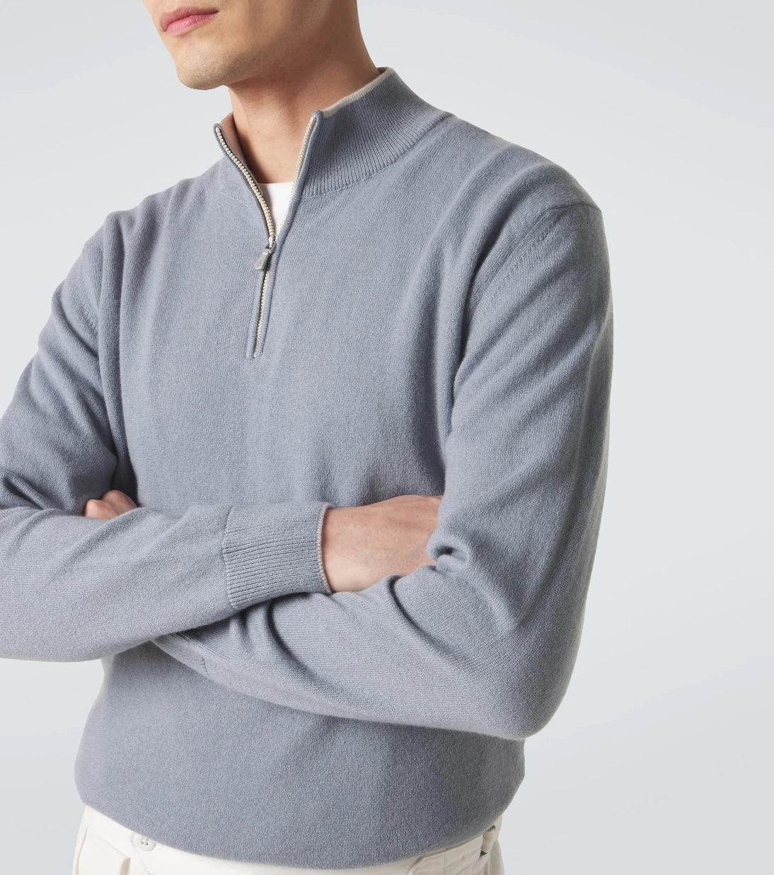 Eleventy - Cashmere half-zip sweater
